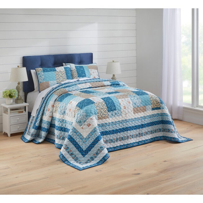 Concord Bedspread, BLUE MULTI, hi-res image number null