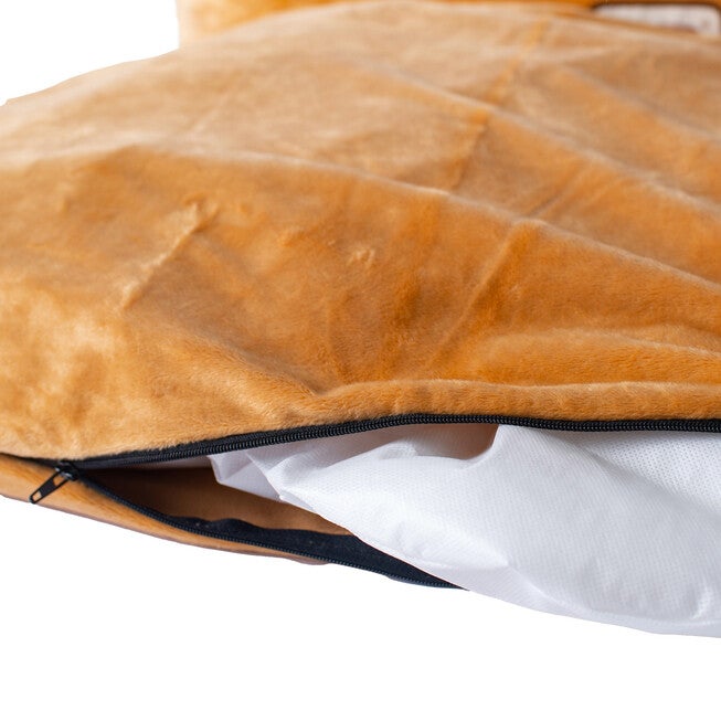 Bolstered Pet Bed and Mat, ultra-soft Dog Bed, Brown, Medium, , alternate image number 6