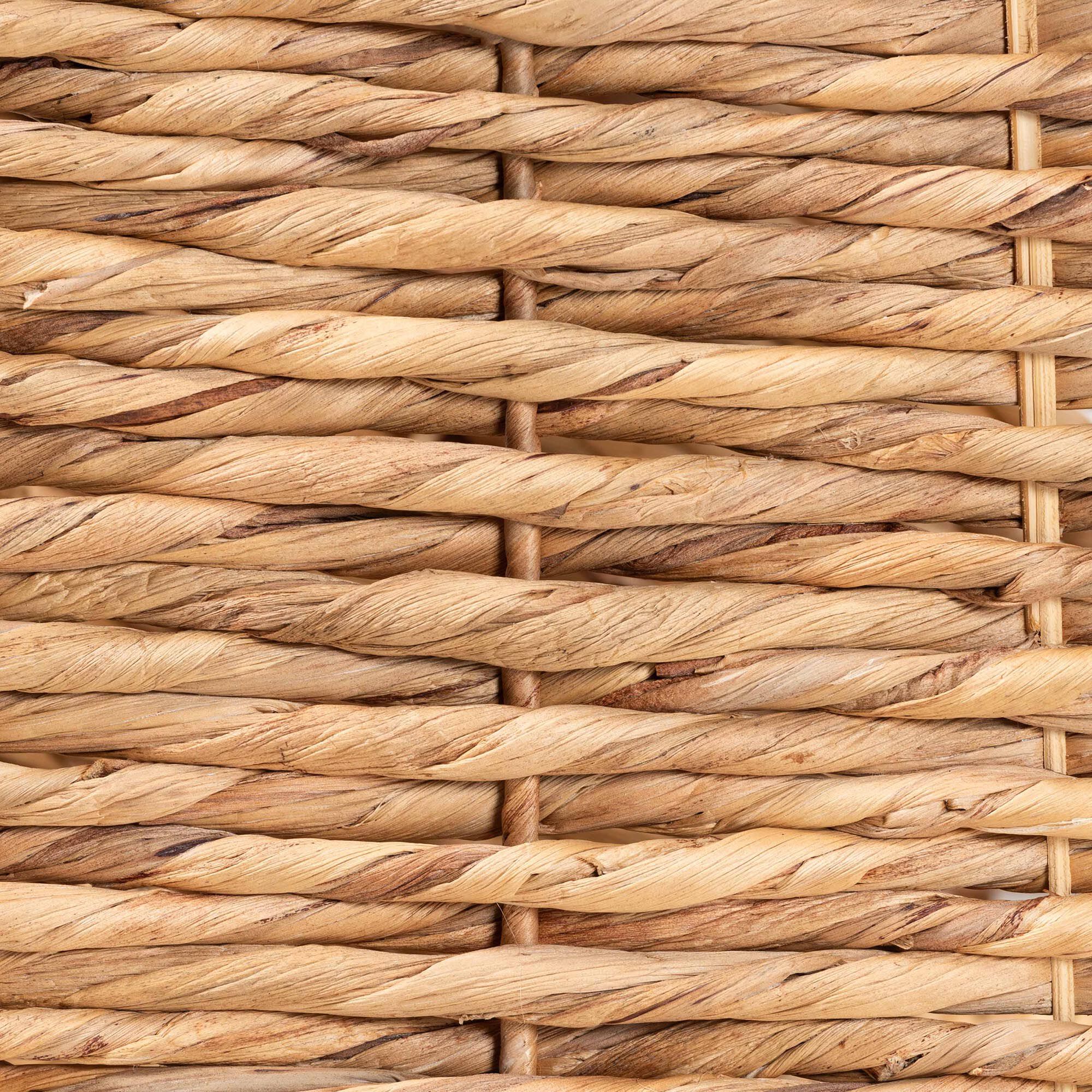 Pelleas Modern Bohemian Natural Brown Seagrass and Wood End Table, NATURAL BROWN, alternate image number 6