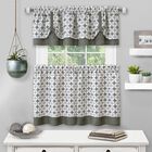 Callie Window Curtain Tier Pair and Valance Set - 58x24, , on-hover image number 1