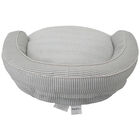 Stripe Printing poly-cotton bolster with detachable faux fur cushion Large Size, , alternate image number null
