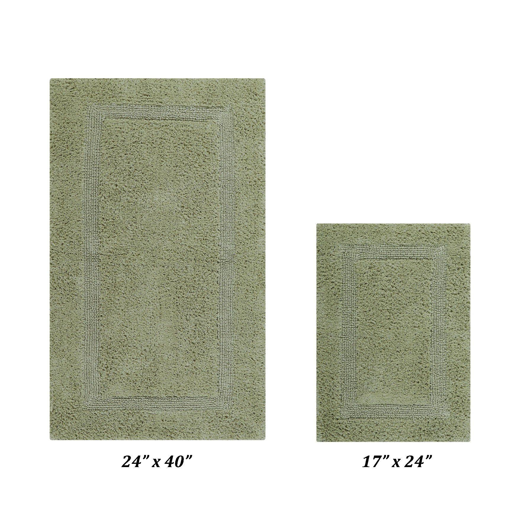 Lux Collectioni Rug 2 Piece Set (17 inches x 24 inches | 24 inches x 40 inches), SAGE, hi-res image number 0