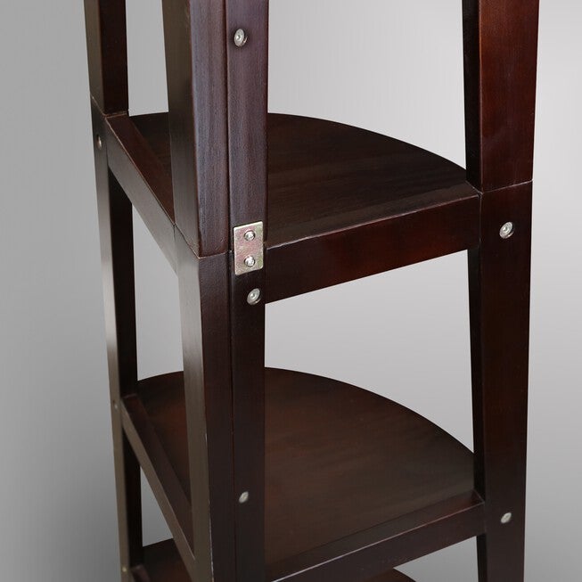 5-Shelf Corner Ladder Bookcase-Espresso, , alternate image number 12