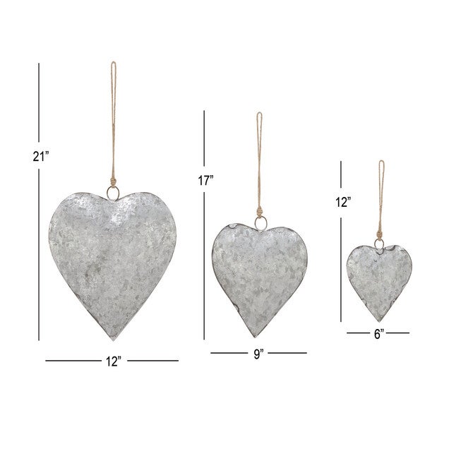 Set Of 3 Grey Metal Rustic Windchime, , alternate image number null
