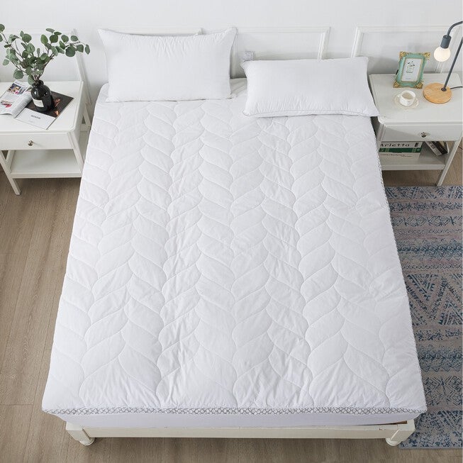 Cotton Quilted Dual Chamber 1.5 In. Feather Topper Mattress Toppers, , alternate image number 5