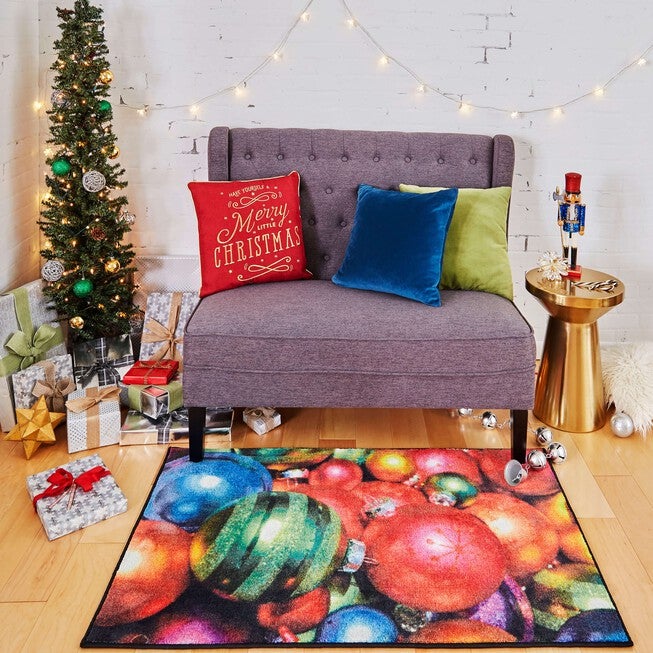 Christmas Ornaments Multi Kitchen Rug, , alternate image number null