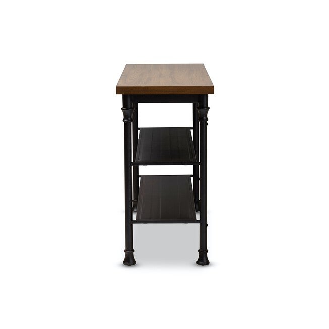 Velera Vintage Wood Metal Kitchen Storage Shelf Unit Furniture, , alternate image number null