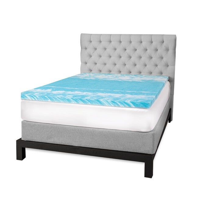 SensorPEDIC 2-Inch Gel Swirl Memory Foam Mattress Topper, , on-hover image number 1