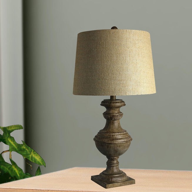 28 inches Cottage Coffee Resin Table Lamp, COTTAGE COFFEE, hi-res image number null