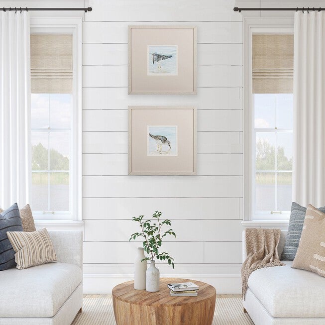 Sandpipers Framed Wall Décor, Set Of 2, , on-hover image number null