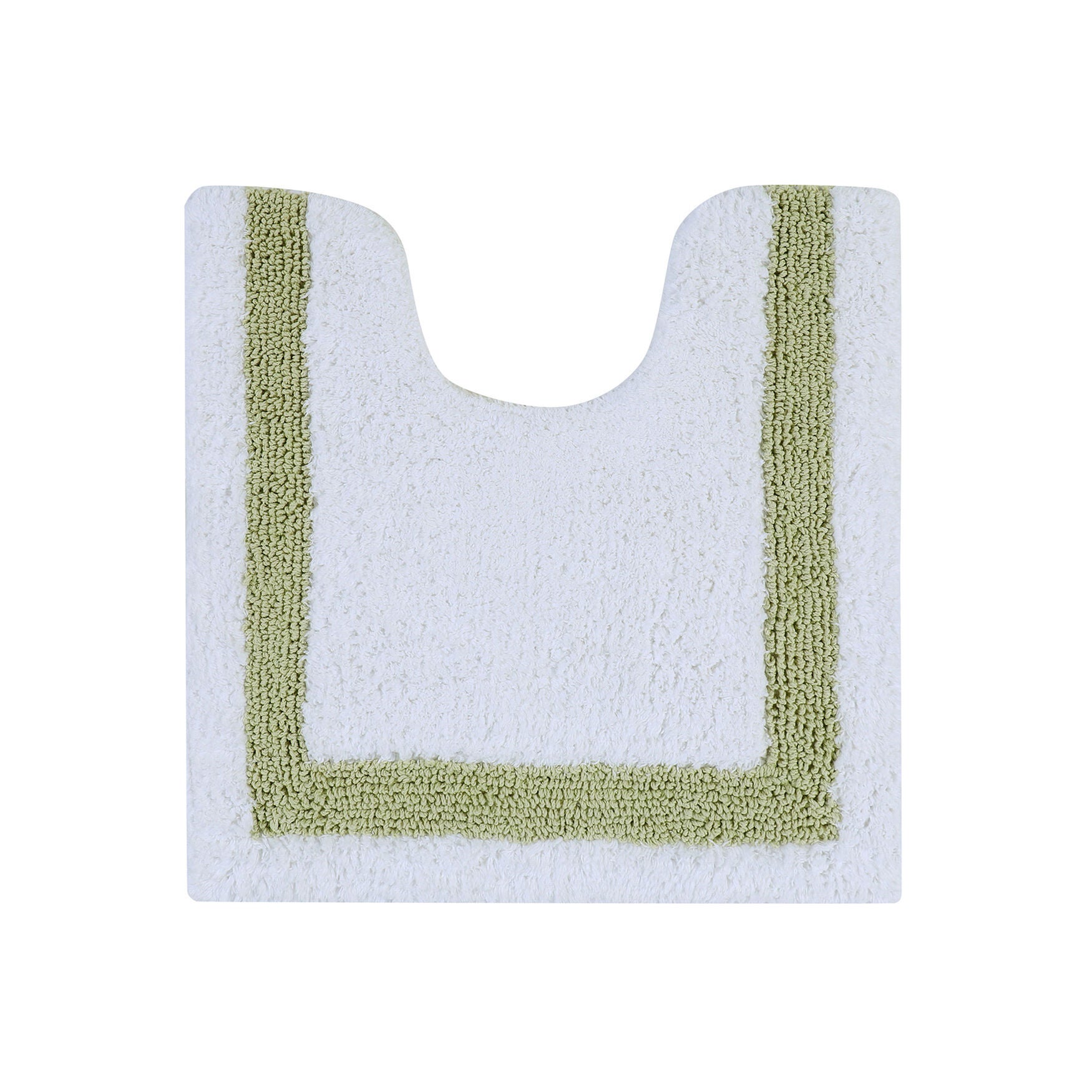 Hotel Collection 100% Cotton 20 inches X 20 inches Contour Bath Rug, WHITE SAGE, hi-res image number 0