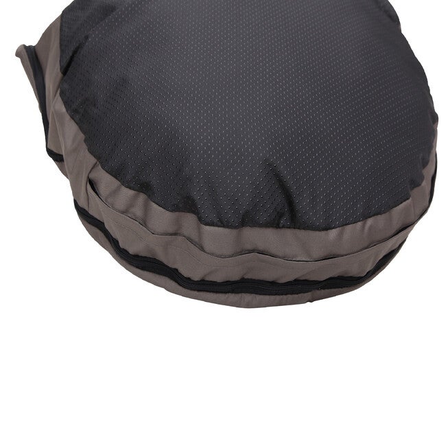Happycare Tex Durable Oxford to Sherpa Pet Cave and Round Pet Bed, 25 inches, with Removable top and Insert,Gray, , alternate image number null