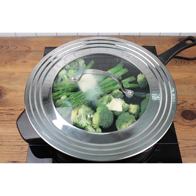 Universal Lid - 5.5 inches - 9 inches with Glass, , alternate image number null