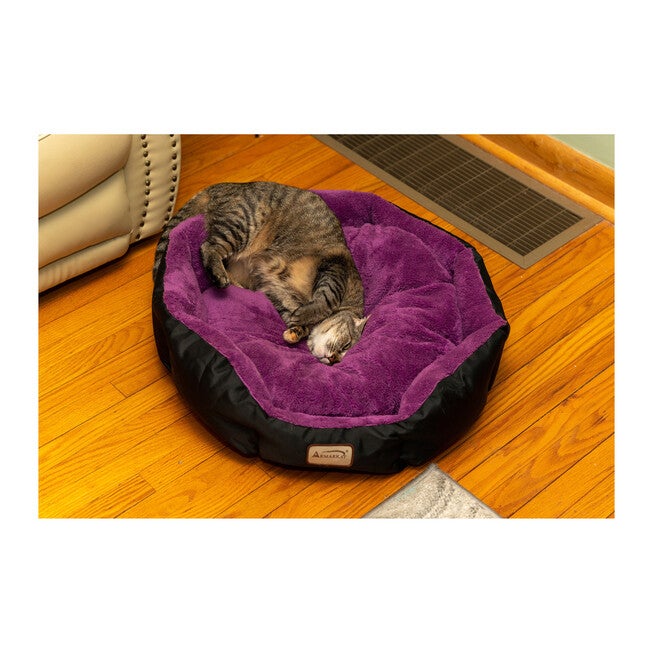 Armarkat Large, Soft Cat Bed In Purple And Black - C101Nh/Zh Cat Bed, , alternate image number 3