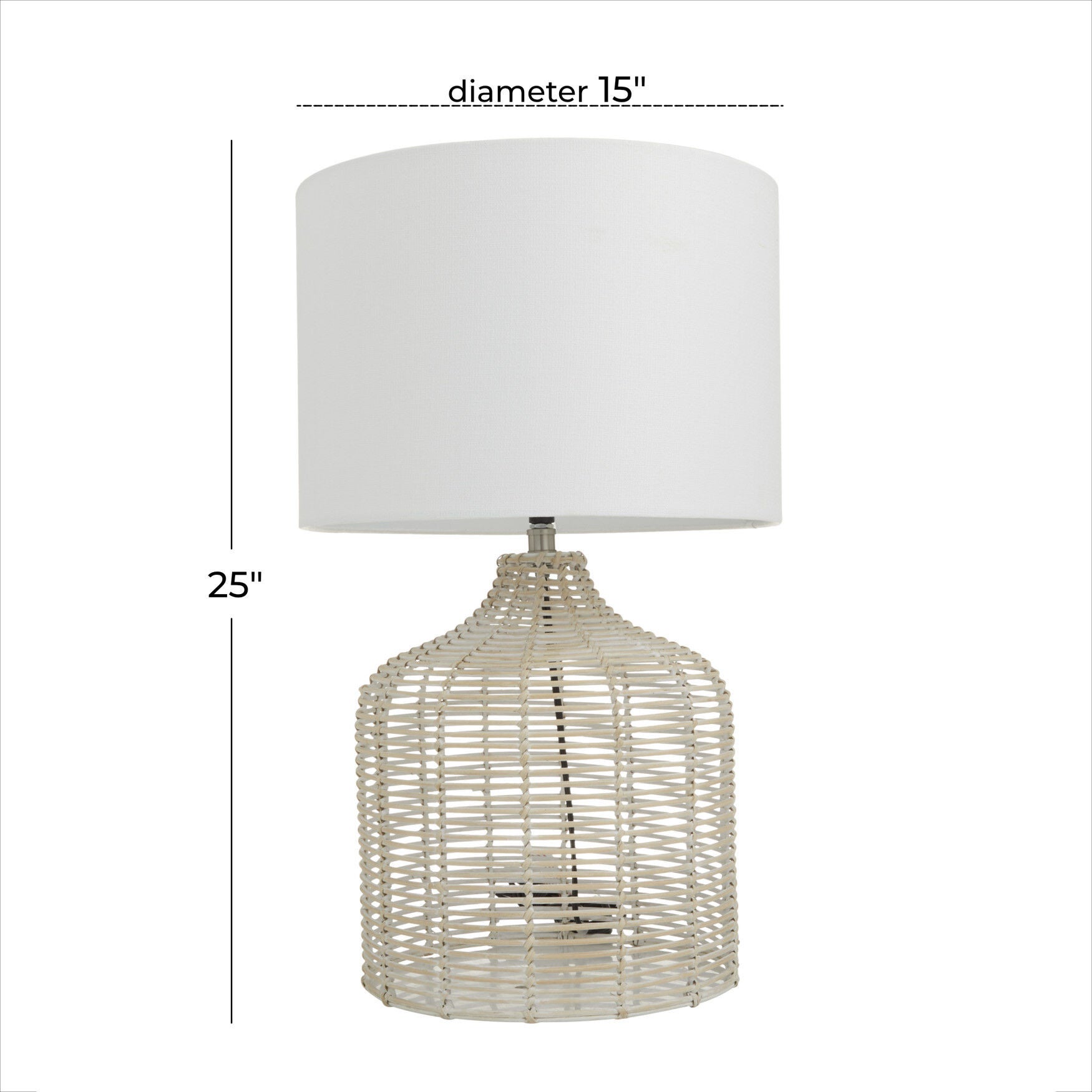 Beige Coastal Table Lamp, , alternate image number 6