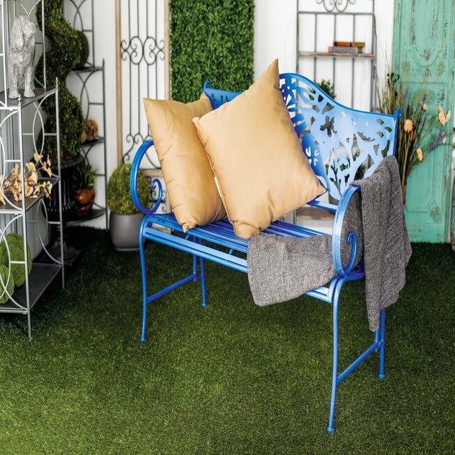 Blue Metal Traditional Bench, , alternate image number 6