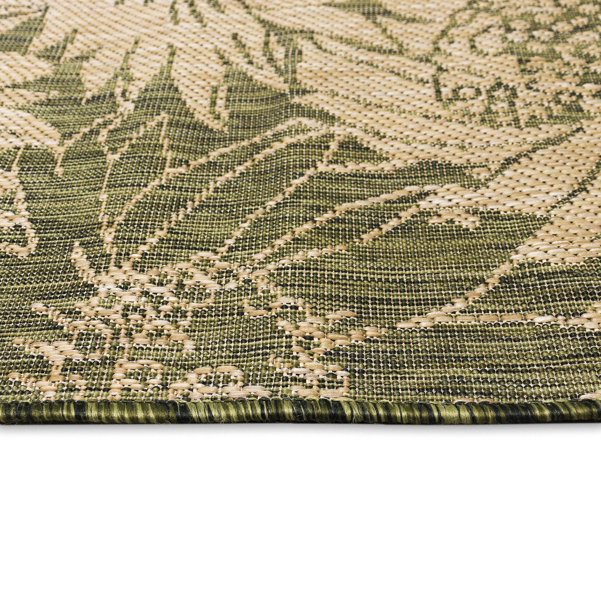 Liora Manne Carmel Sunflower Field Indoor/Outdoor Area Rug Green 4 feet 10 inches x 7 feet 6 inches, GREEN, alternate image number 4