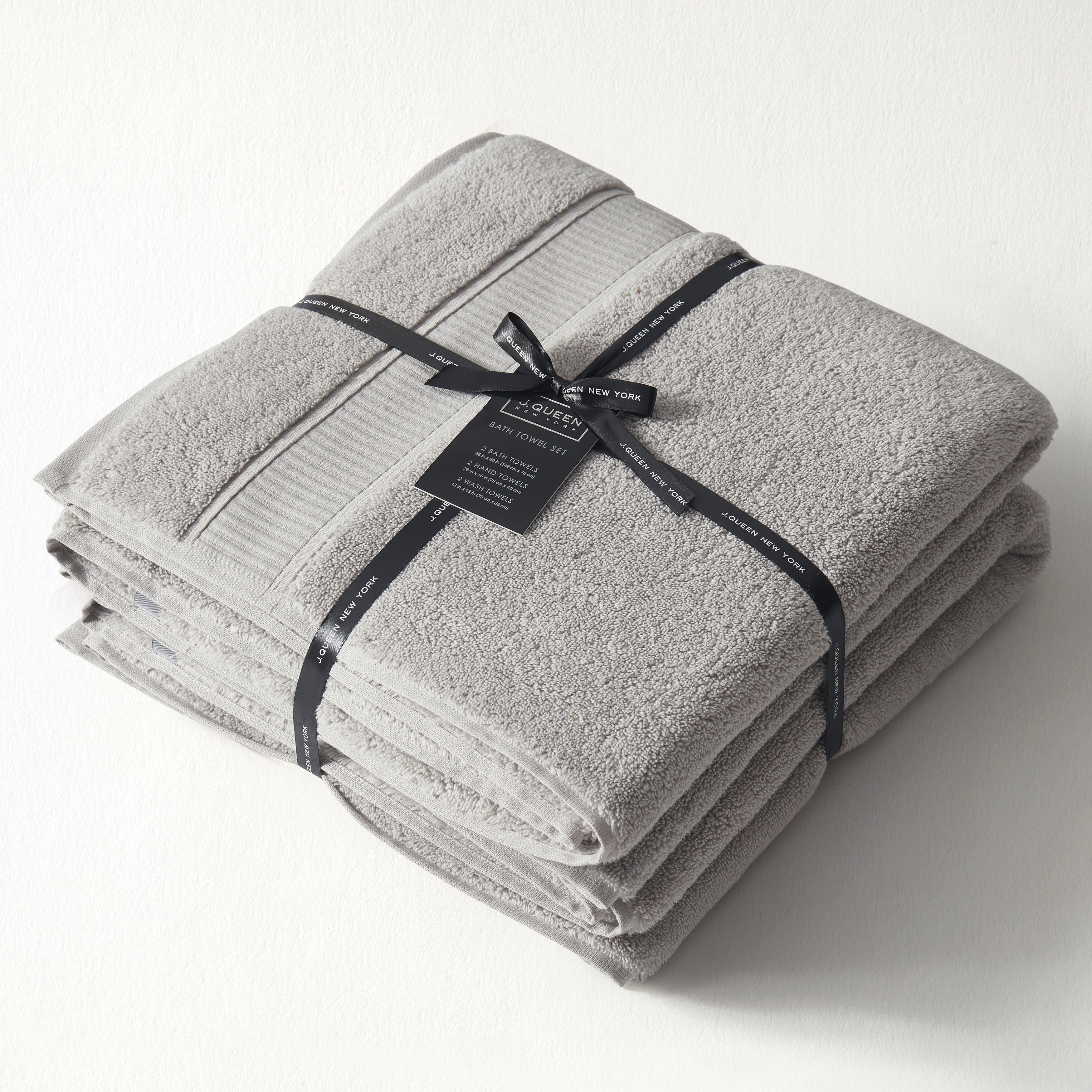 BELMORE 6PC. TOWEL SET, PLATINUM, alternate image number 1