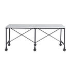 Ellisman Faux Stone Rolling Kitchen Island, , alternate image number null