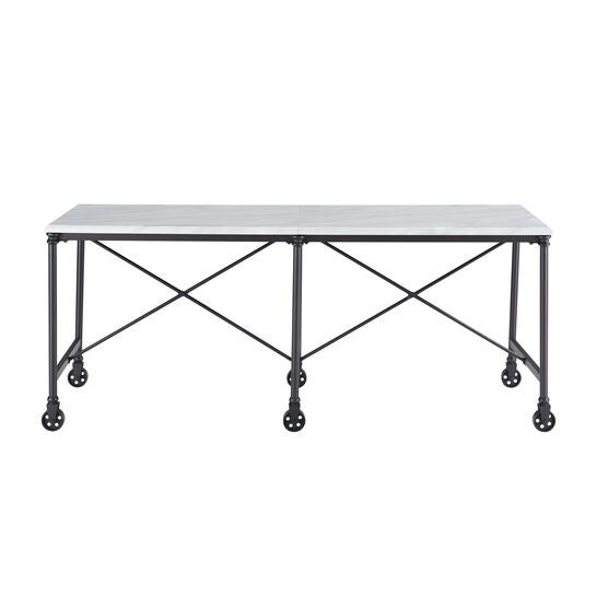 Ellisman Faux Stone Rolling Kitchen Island, , alternate image number null
