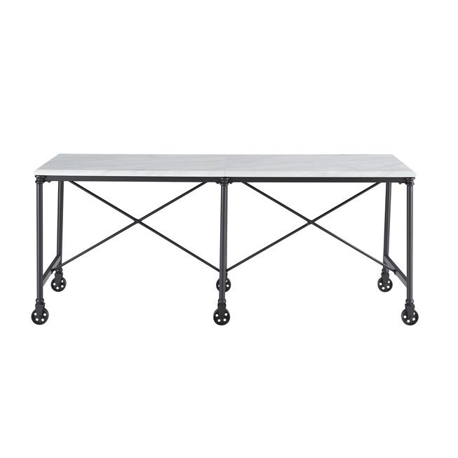 Ellisman Faux Stone Rolling Kitchen Island, , alternate image number 1