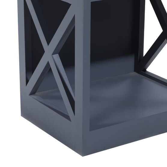 Grey Wood Traditional Shelving Unit, 51 " x 16 " x 12 ", , alternate image number null