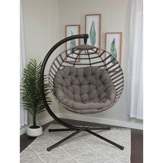 Modern Hanging Ball Chair with Stand, , alternate image number null