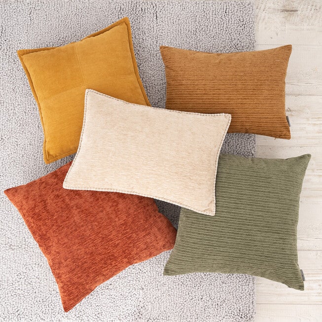 Opulence Chenille Stripes Square Pillow, , alternate image number null