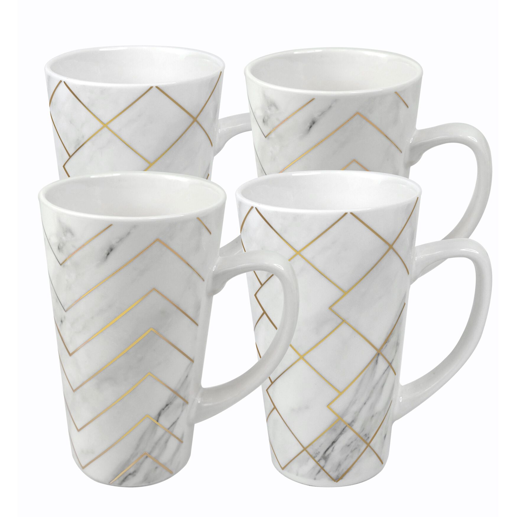 Unity & Serendipity Latte Coffee Mugs - Set Of 4, O, hi-res image number 0