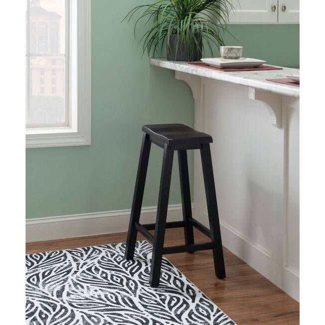 Antique Black with Sand Through Terra Cotta Bar Stool, 29 inches Seat Height, , alternate image number null