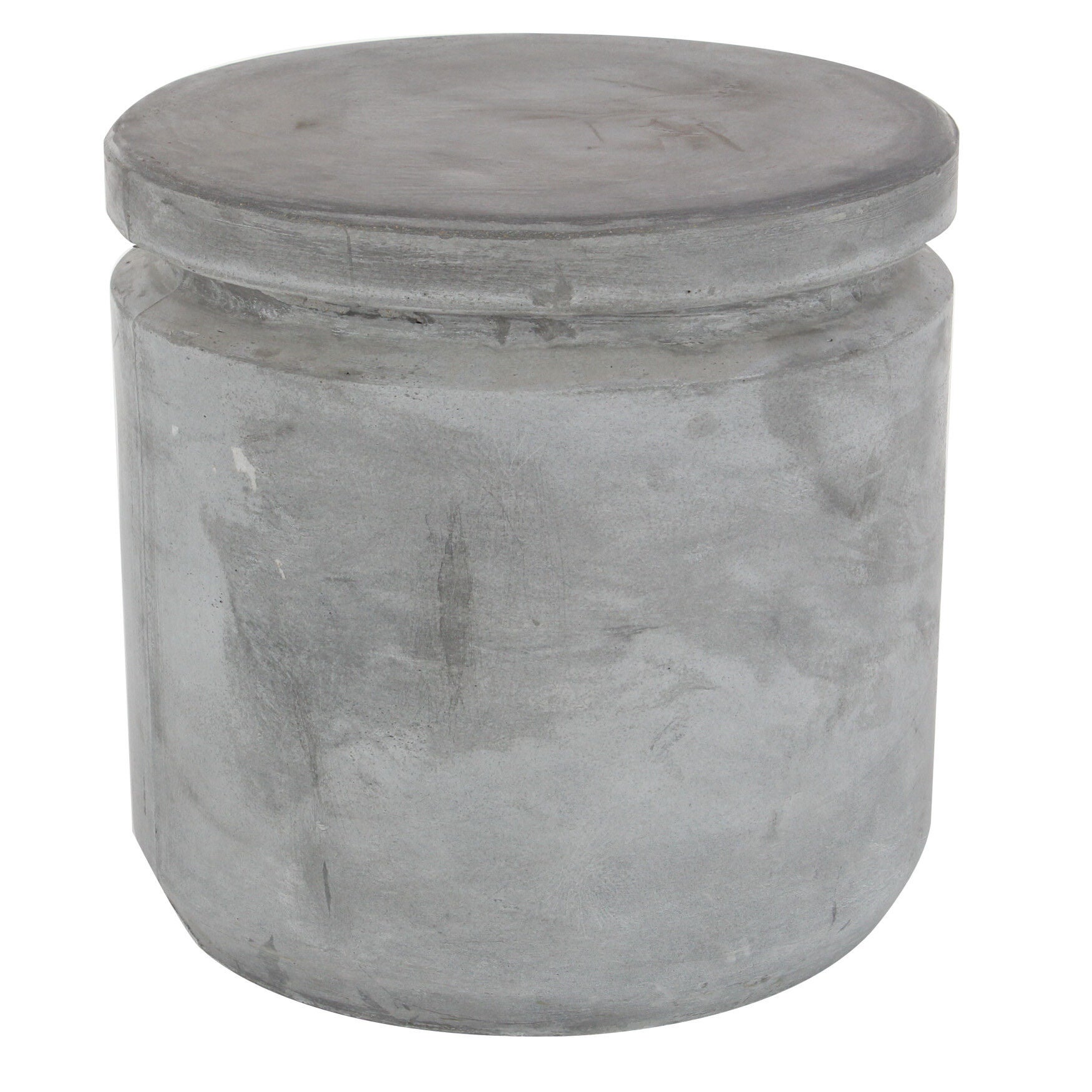 Grey Fiber Clay Industrial Stool, GREY, hi-res image number 0