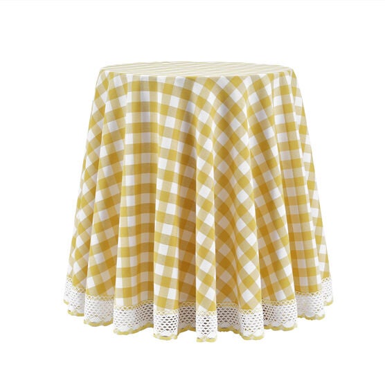 Buffalo Check Round Tablecloth - 70-in, , alternate image number null