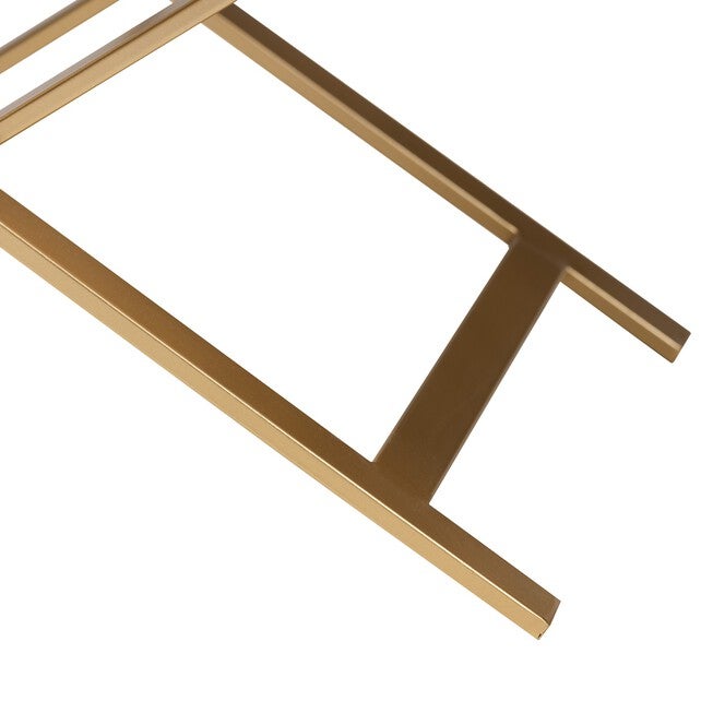 Lilibet Modern Glam And Luxe Black Finished Wood And Gold Metal 1-Drawer End Table, , alternate image number 4