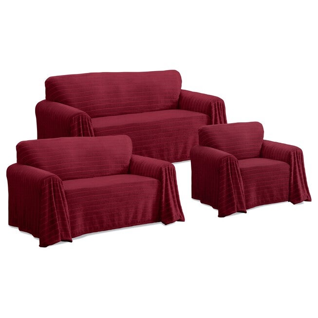 Nolan Plush Cozy Loveseat Throw Furniture Cover, , alternate image number 4