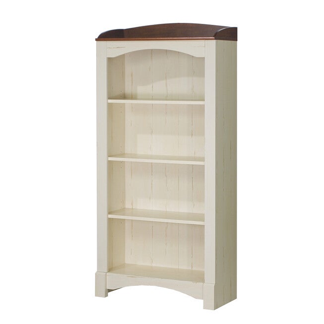 Hawksbury 4-Shelf Bookcase Bookcase, ANTIQUE WHITE, hi-res image number null