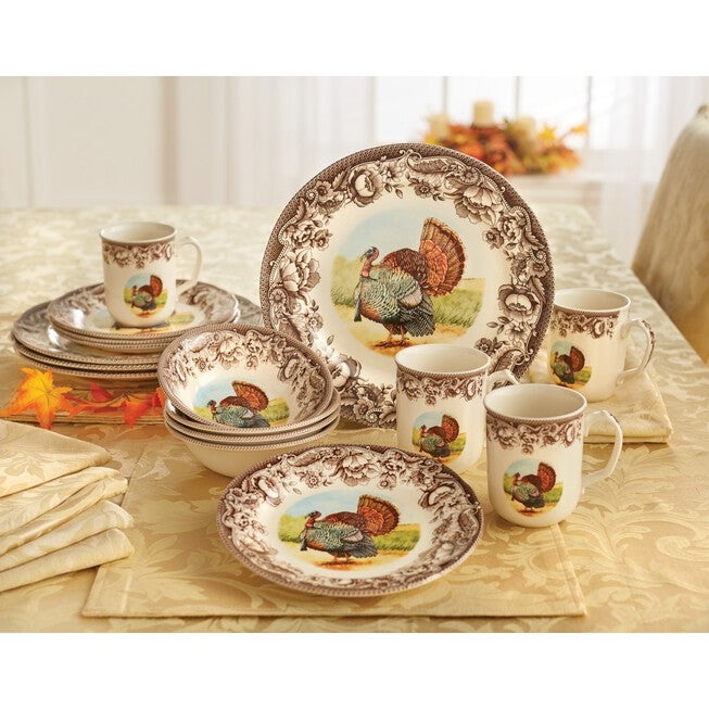 16-Piece Haydon Turkey Dinnerware, TURKEY, hi-res image number null