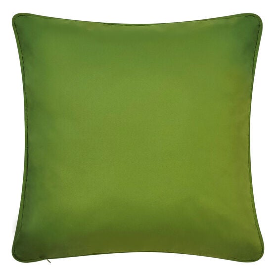 Edie @ Home Indoor/Outdoor 2-Tone Intricate Woven Decorative Throw Pillow 18X18, Leaf/White, , on-hover image number null