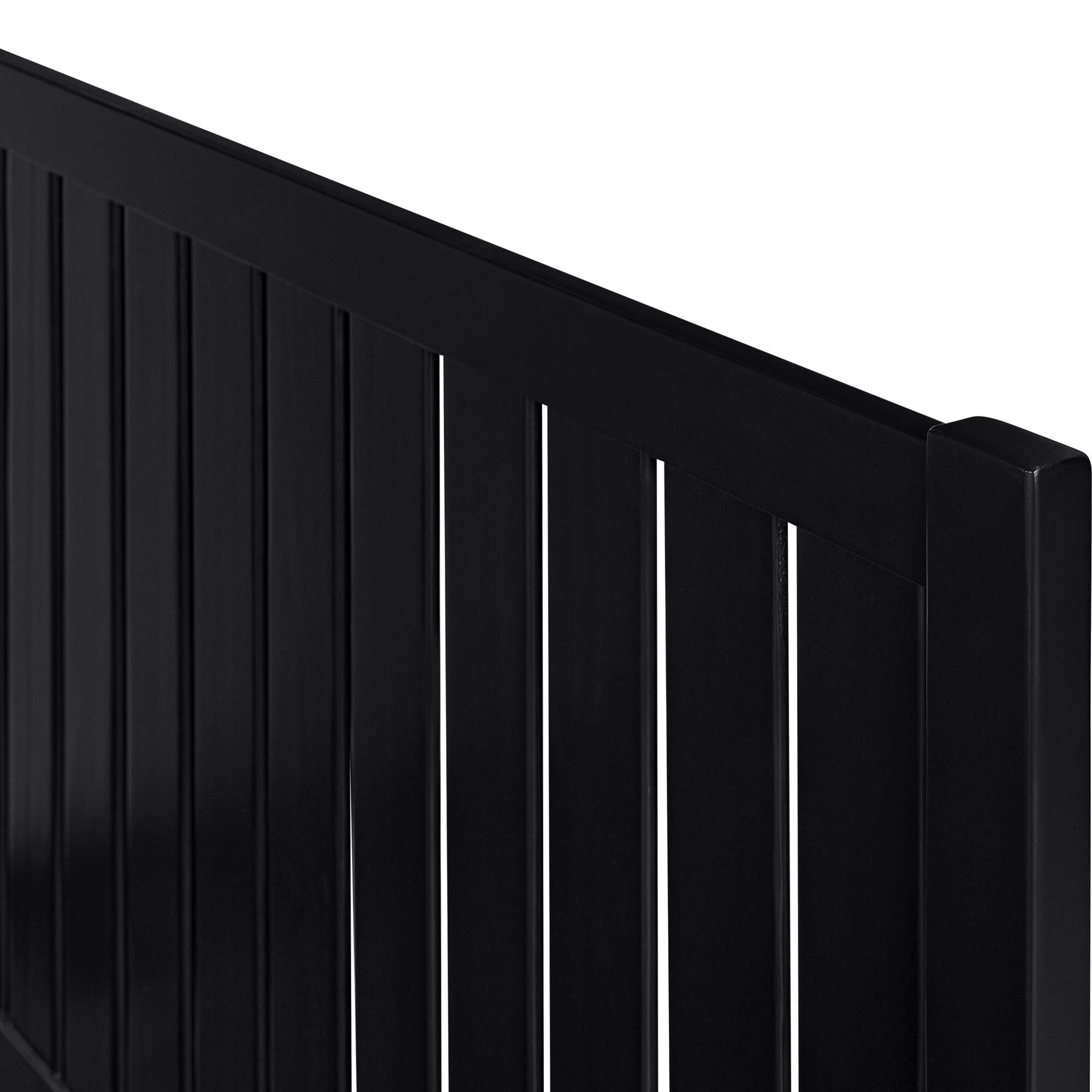 Graham Wooden Platform Bed in Black, Queen, BLACK, alternate image number 7