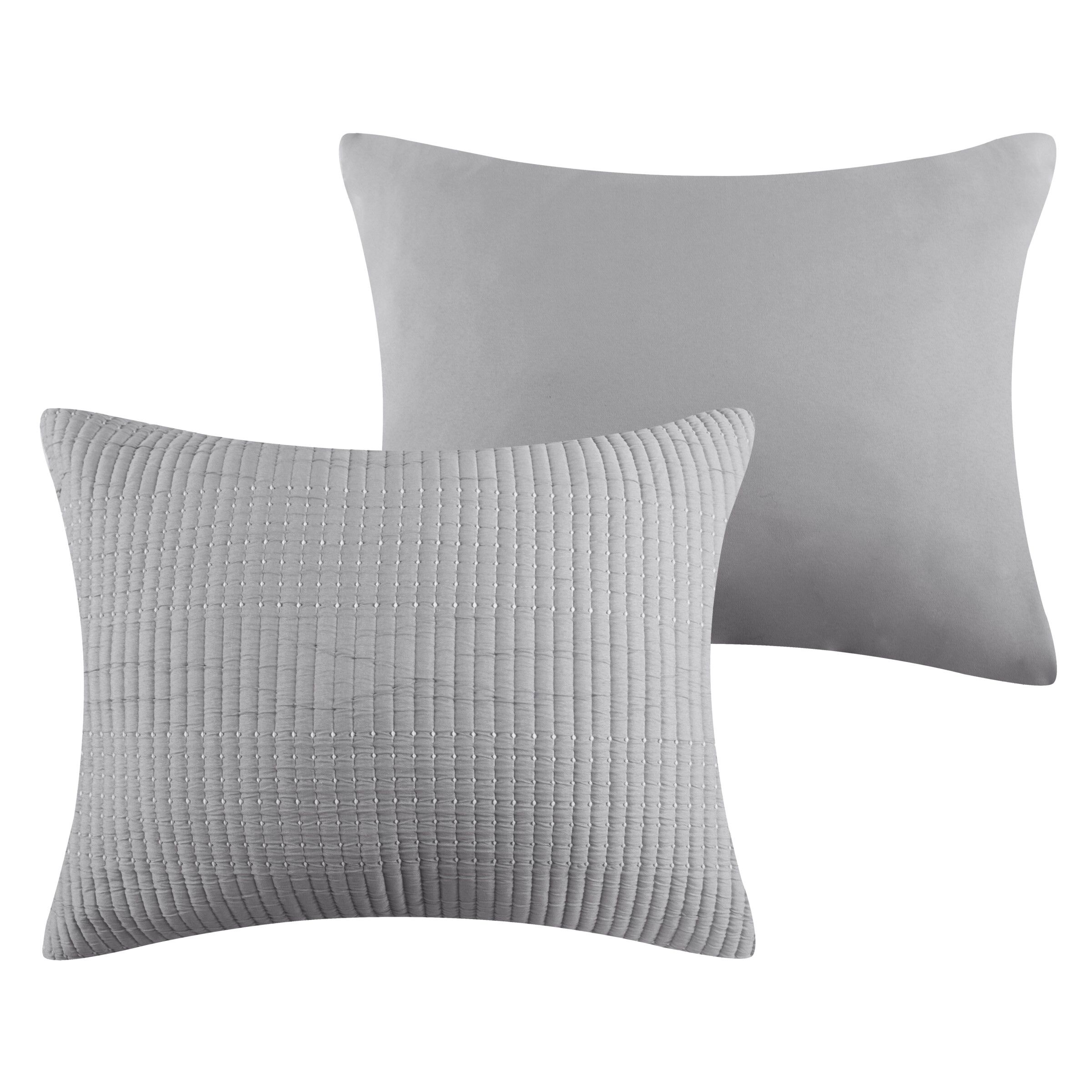 Greenland Home Fashions Cosmo Contemporary Matelass&eacute; Coverlet Set, GRAY, alternate image number 2