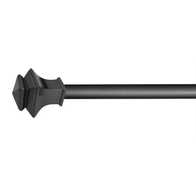 66 inches-120 inches Rod set with Square Finial, GRAPHITE, hi-res image number null
