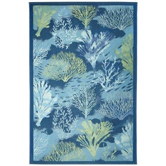 Liora Manne Marina Coral Garden Indoor/Outdoor Area Rug Lapis 3
