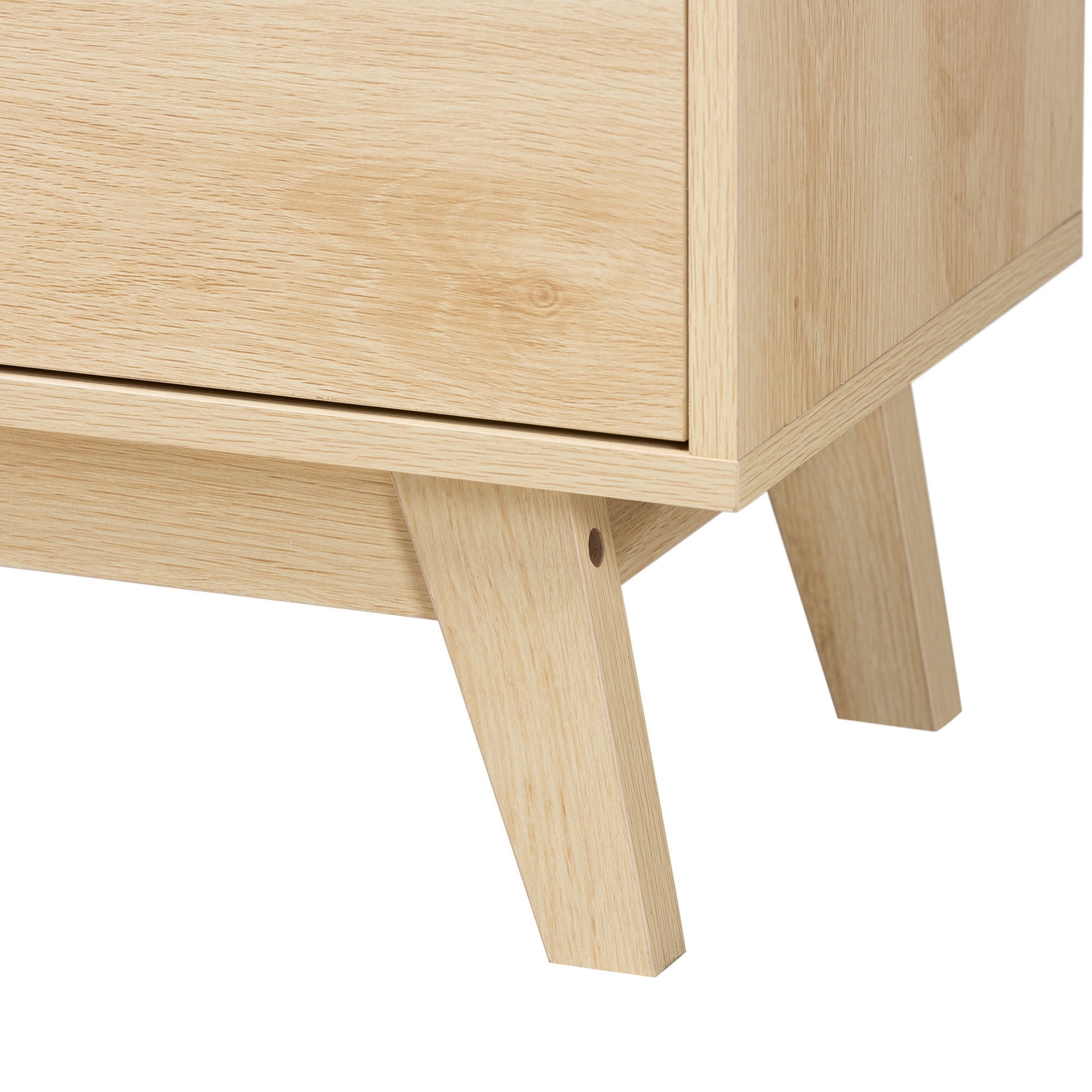 Danina Japandi Oak Brown Finished Wood Bookshelf, OAK BROWN, alternate image number 7