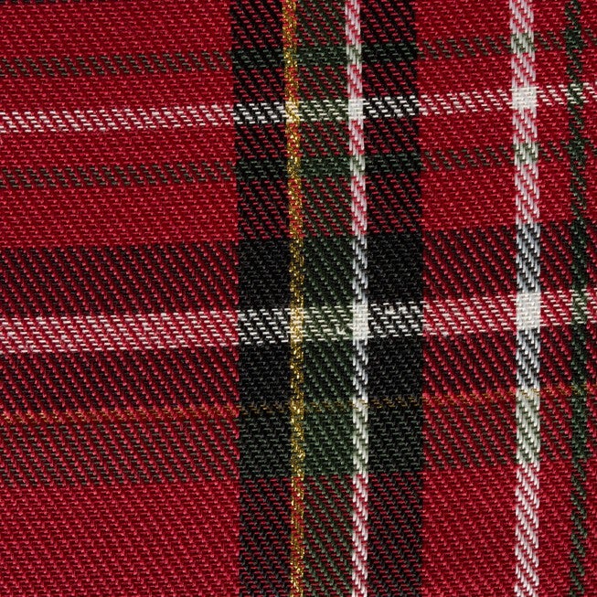 Holiday Metallic Plaid Table Runner 14x108, , alternate image number 2