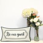Celebrations ""Be Our Guest"" Embroidered Decorative Pillow , , alternate image number null