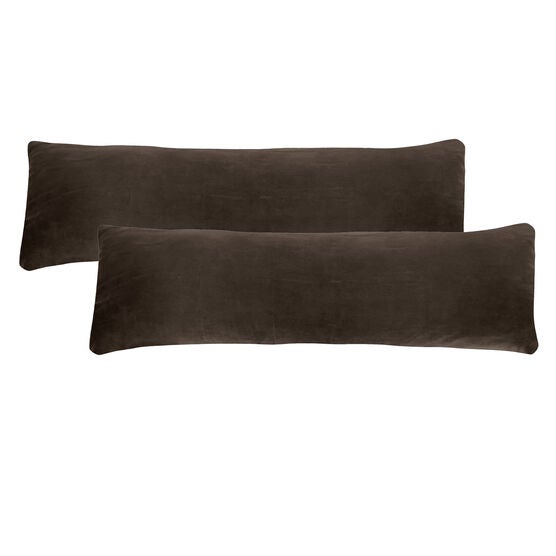 Fresh Ideas Microsuede Body Pillow Cover 2-Pack Body Pillow Cover, DARK BLUE, hi-res image number null