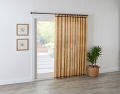 Natural Woven Bamboo Light-Filtering Tab-Top Window Panel