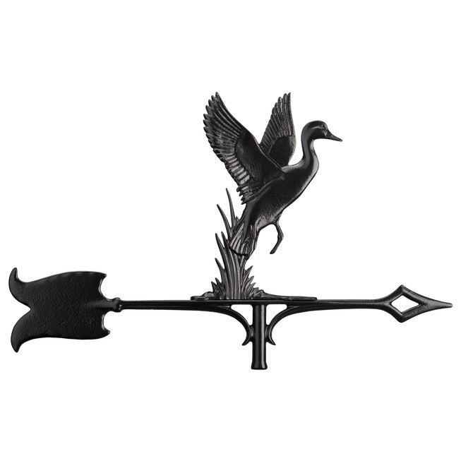 30 inches Duck Accent Weathervane, BLACK, hi-res image number null