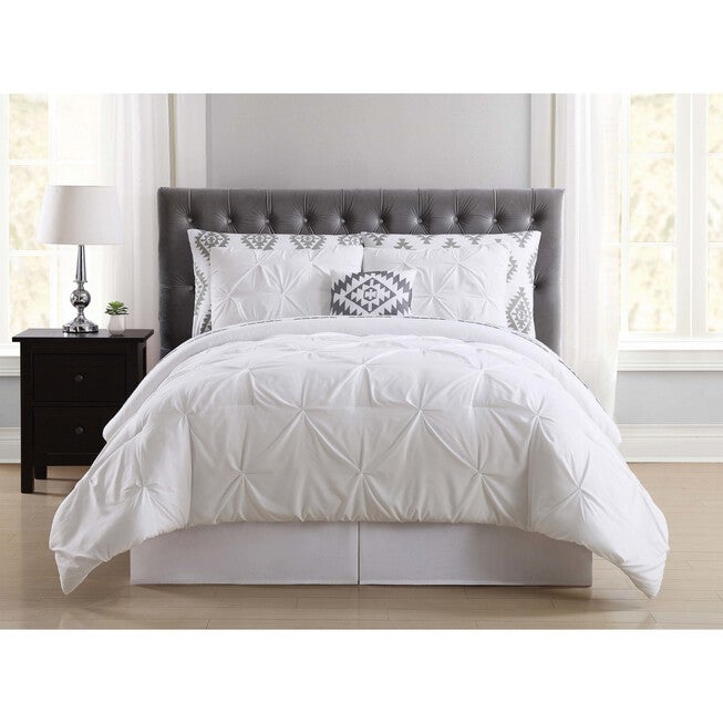 Pueblo Pleated Bed In A Bag, WHITE, hi-res image number null