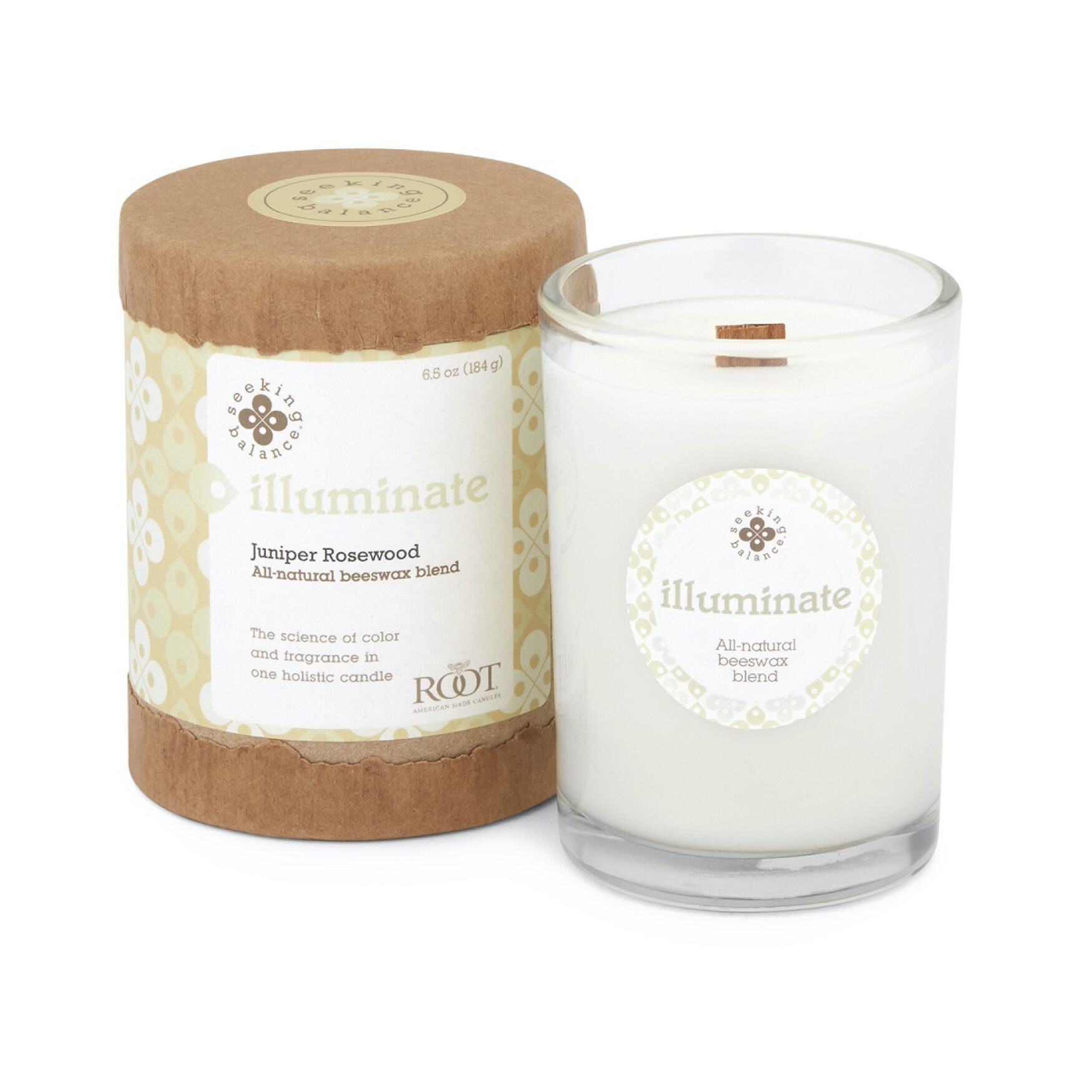 Seeking Balance Illuminate-Juniper Rosewood Jar Candle, NATURAL, hi-res image number 0