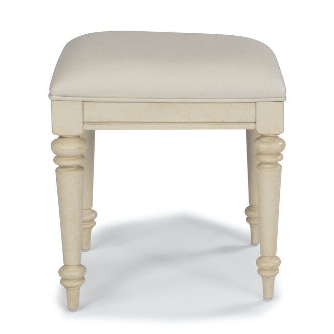 Provence White Vanity Bench, WHITE, hi-res image number 0